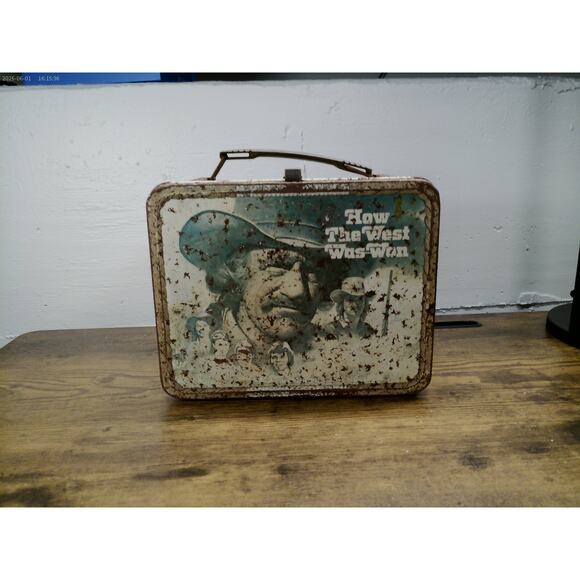 Vintage 1977 How The West Was Won Metal Lunchbox by Aladdin Western TV Show - Picture 2 of 8